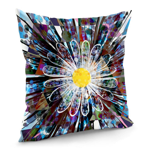 Image of Daisy & Geometry Pillow Cover