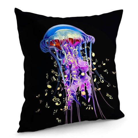 Image of Jellyfish And Music Pillow Cover