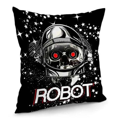 Image of Robot And Aerospace Helmet Pillow Cover