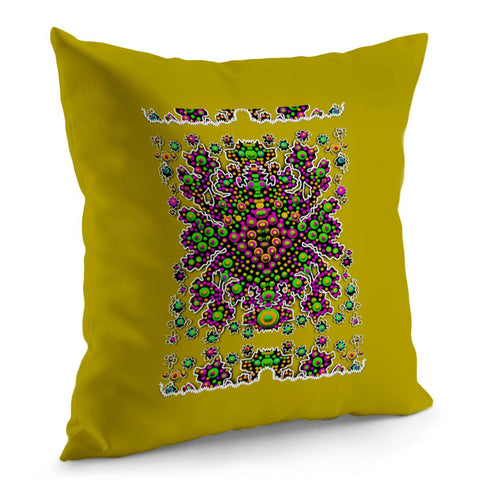 Image of Ornate Dots And Colors Pillow Cover