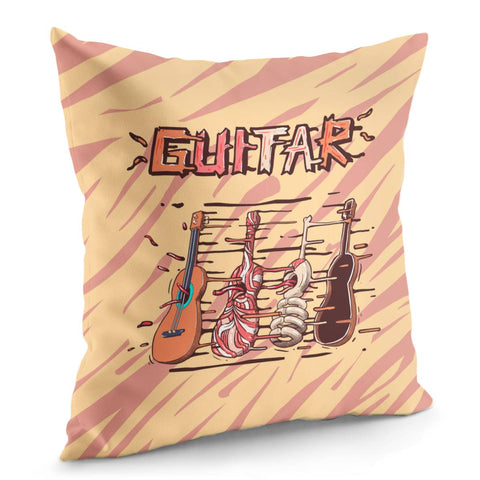 Image of Guitar Pillow Cover