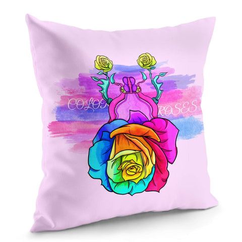 Image of Beetle And Rose Pillow Cover