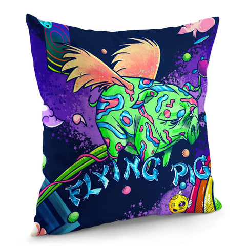 Image of Space Pig Pillow Cover