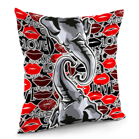 Image of Double Elephant Pillow Cover