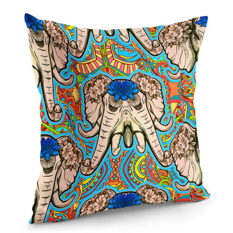 Image of Double Elephant Pillow Cover