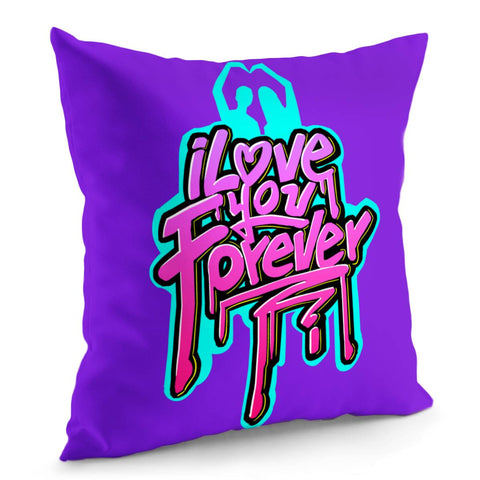 Image of Love Slogan Pillow Cover