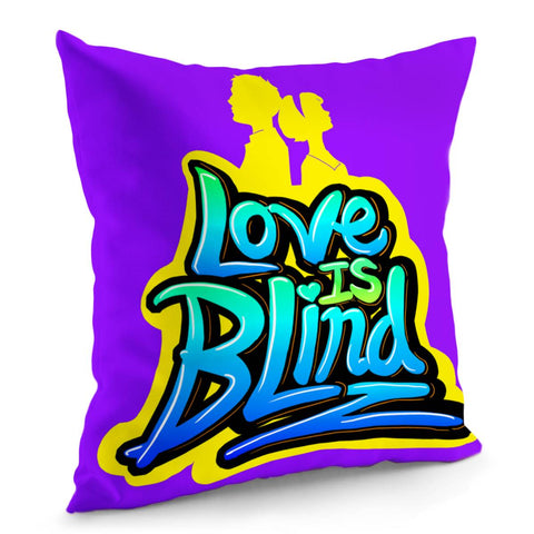 Image of Love Slogan Pillow Cover