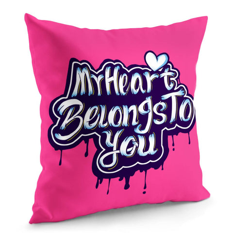 Image of Love Slogan Pillow Cover