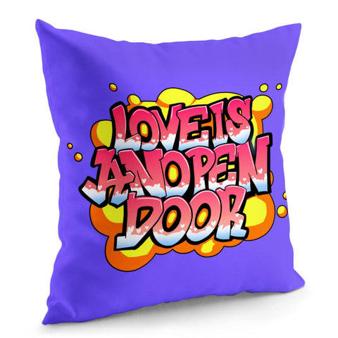 Image of Love Slogan Pillow Cover