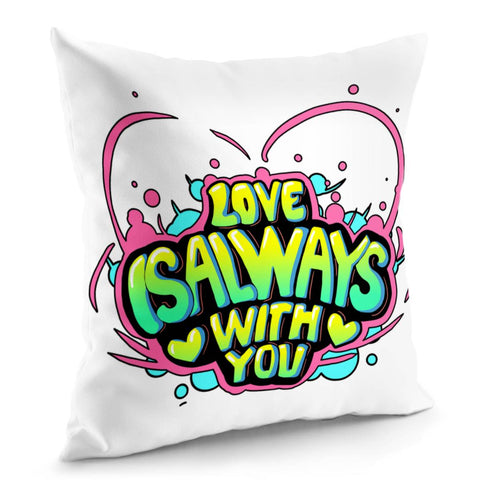 Image of Love Slogan Pillow Cover