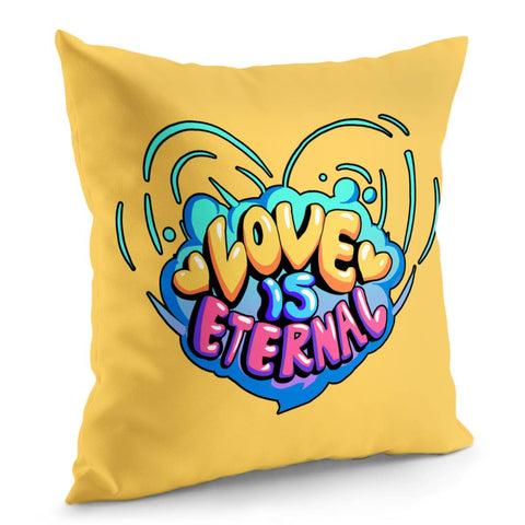 Image of Love Slogan Pillow Cover