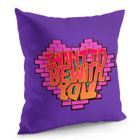 Image of Love Slogan Pillow Cover