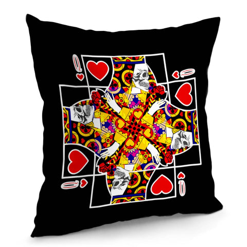 Image of Queen Of Hearts Q Pillow Cover