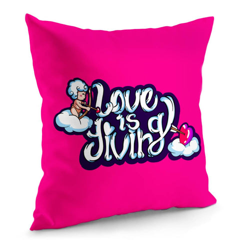 Image of Love Slogan Pillow Cover