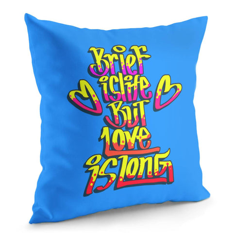 Image of Love Slogan Pillow Cover