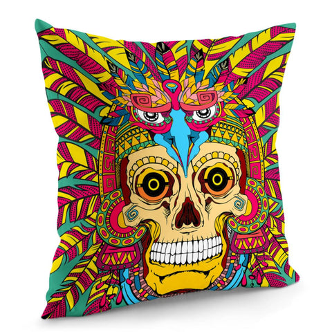 Image of Indian Skull Pillow Cover