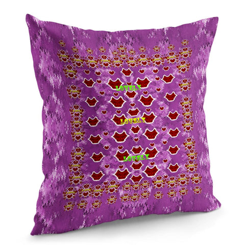 Image of Lovely Love And Lips Pillow Cover