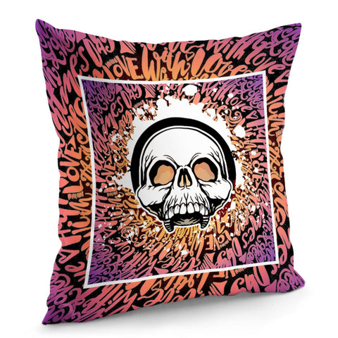 Image of Graffiti Skull Pillow Cover