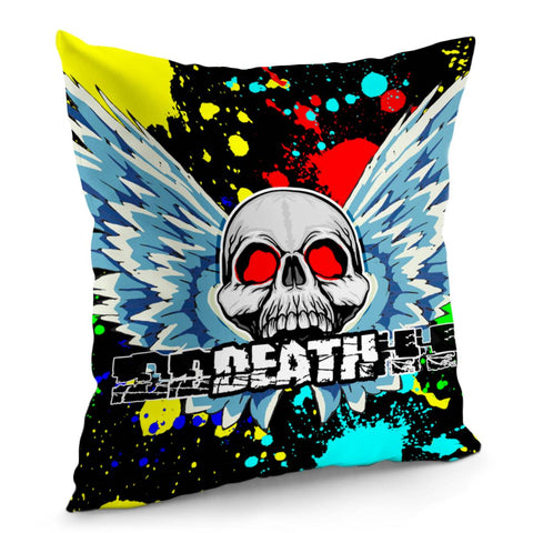 Image of Graffiti Skull Pillow Cover