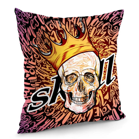 Image of Graffiti Skull Pillow Cover