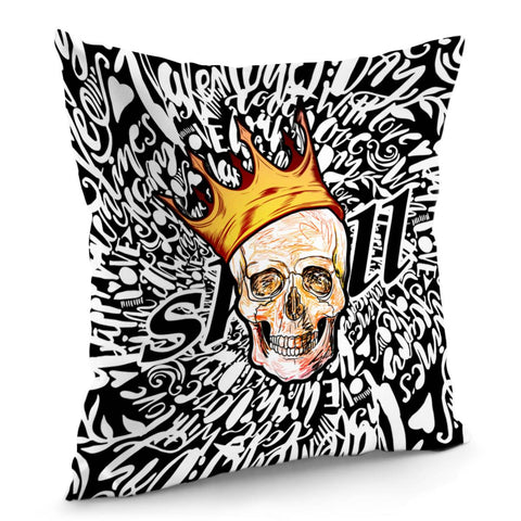 Image of Graffiti Skull Pillow Cover