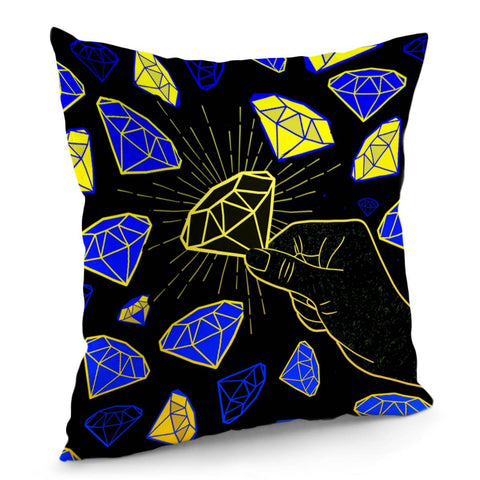 Image of Hand And Diamond Pillow Cover