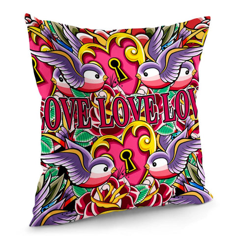 Image of Love&Kiss Pillow Cover