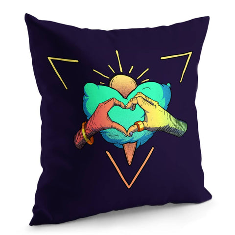 Image of Creative Love Pattern Pillow Cover