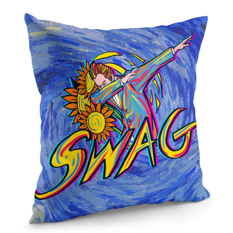 Image of Creative Van Gogh Illustration Pillow Cover