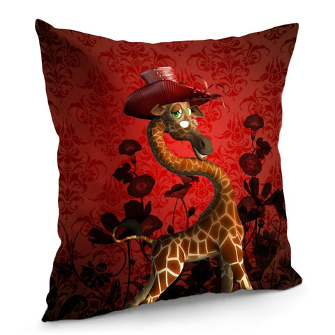 Image of Cute Giraffe Pillow Cover