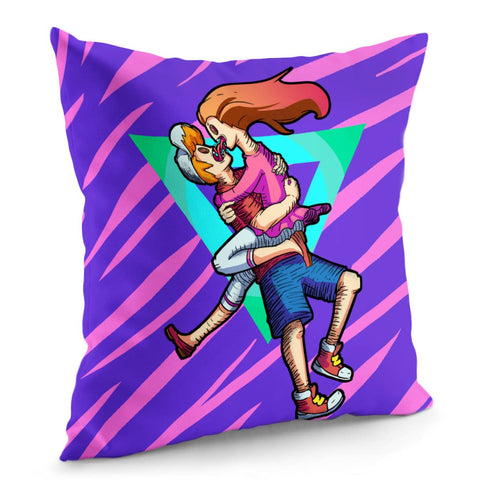 Image of Couple Graffiti Pillow Cover