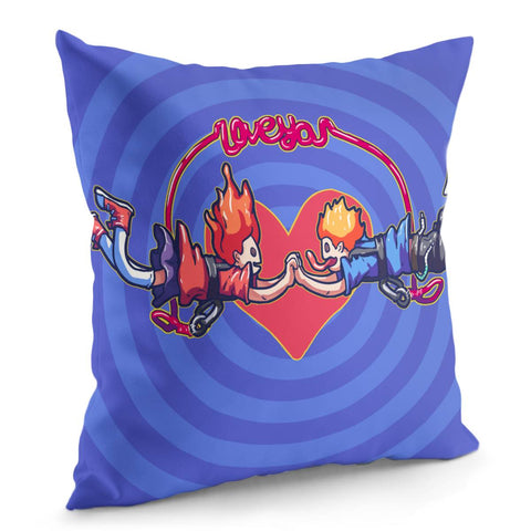 Image of Creative Love Illustration Pillow Cover