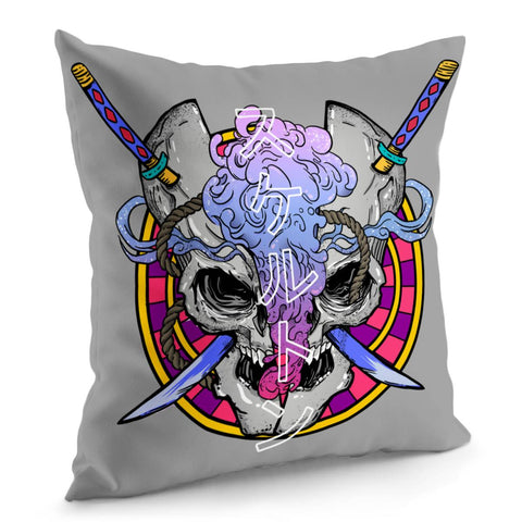 Image of Skull Pillow Cover