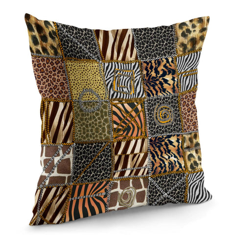 Image of Safari Patchwork Pillow Cover