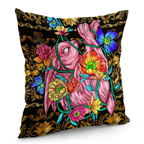 Image of Rabbit Pillow Cover