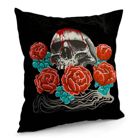 Image of Skull Pillow Cover