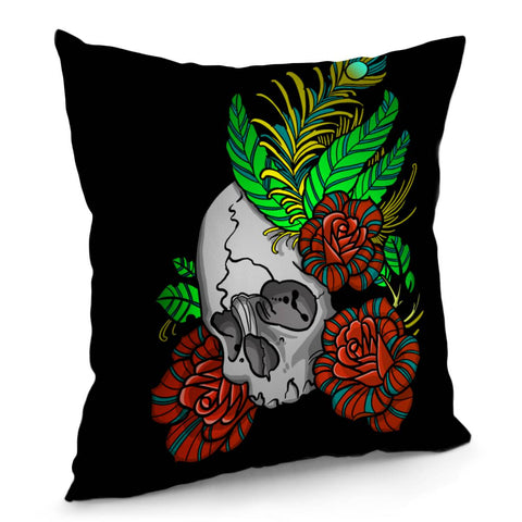 Image of Skull Pillow Cover