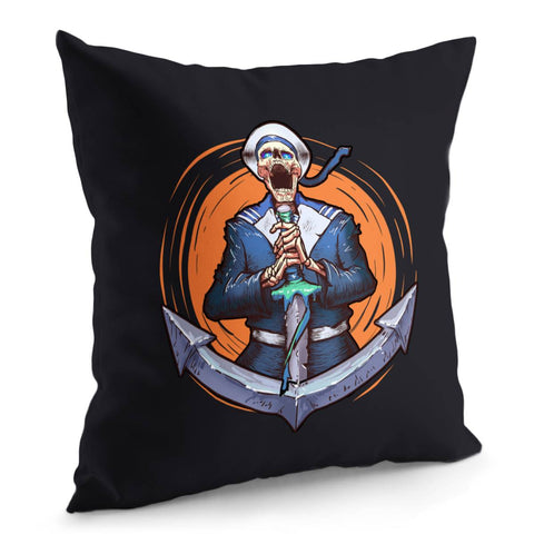 Image of Skull Soldier Pillow Cover