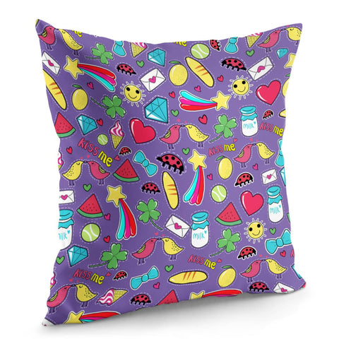 Image of Love Sticker Pillow Cover