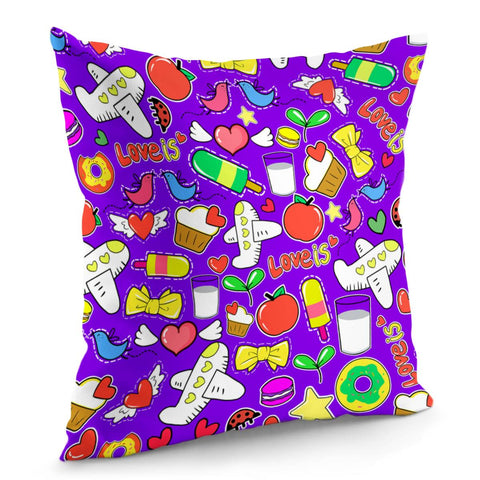 Image of Love Sticker Pillow Cover