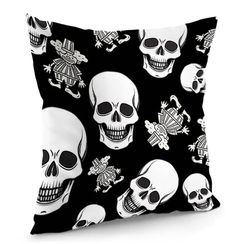 Image of Clown And Skull Pillow Cover