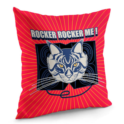 Image of Rock Cat Pillow Cover