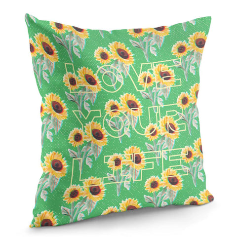 Image of Sunflower Pillow Cover