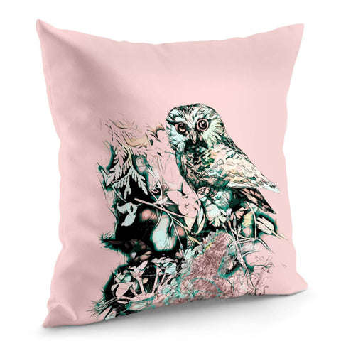 Image of Spring Owl Pillow Cover