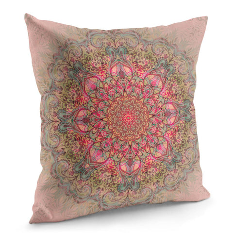 Image of Pink Mandala Pillow Cover