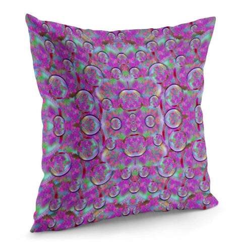 Image of Raining Flowers From Above Pillow Cover