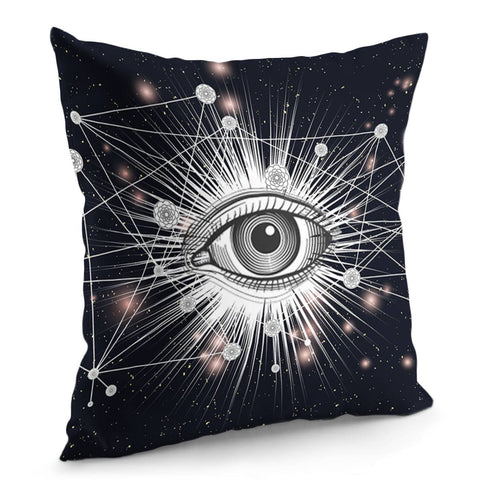 Image of Flowers And Eyes Pillow Cover