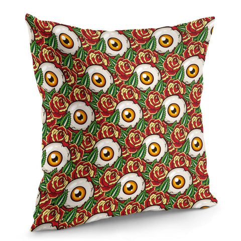 Image of Eye And Flower Pillow Cover