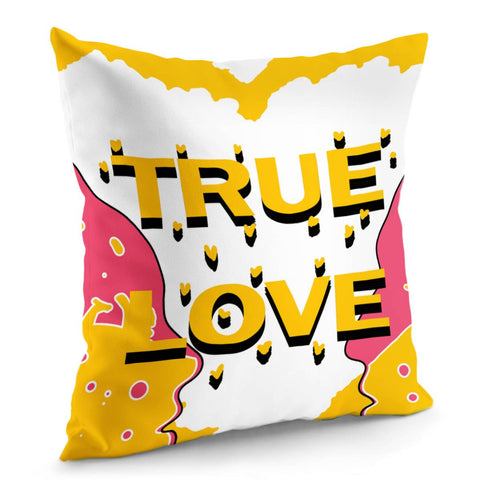 Image of Love And Fonts And Men And Women And Soda Pillow Cover