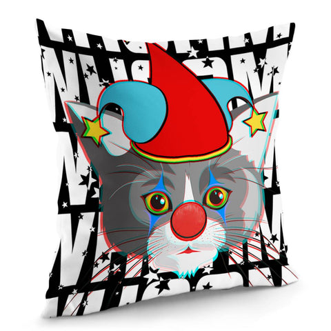 Image of Clown And Animal Pillow Cover